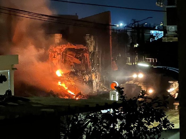 משטרת שדרות עולה בלהבות יום אחרי פוגרום חרבות ברזל 8-10-2023