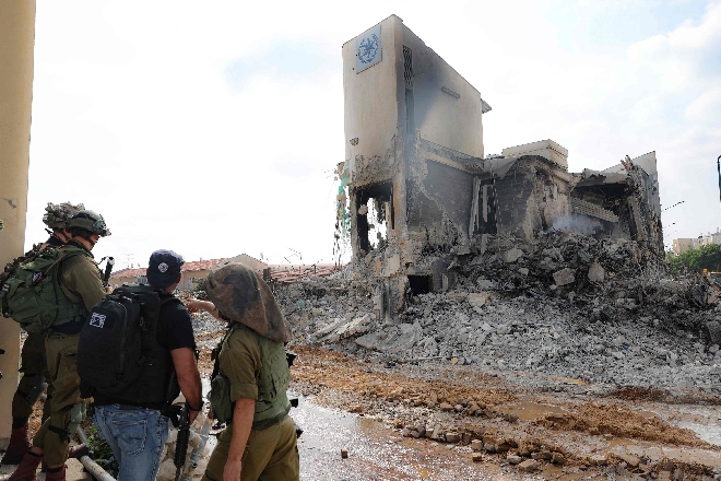 תחנת המשטרה שדרות יום אחרי פוגרום חרבות ברזל 8-10-2023