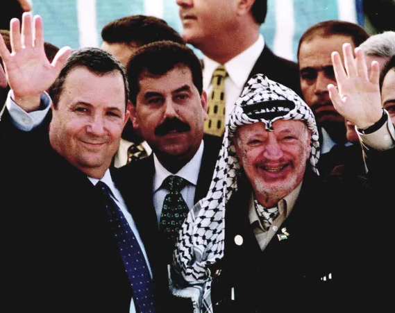 אהבת עולם יאסר ערפאת ואהוד ברק הנאהבים והנעימים