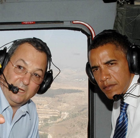 אהוד ברק עם הכושי הכי אהוב עליו ברק אובמה