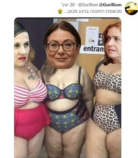 זהבה גור קריקטורה פוליטית על מכשות החונטה